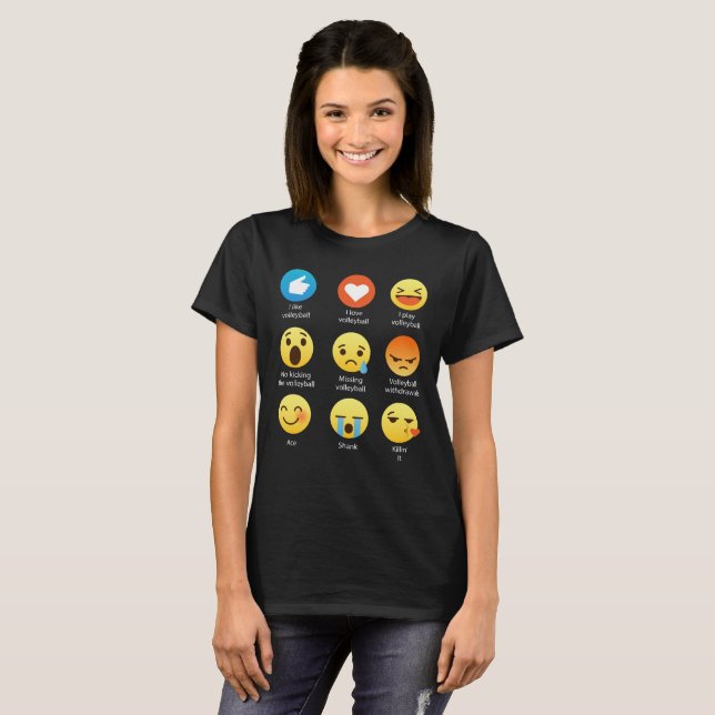 I Sozialikone sagen Liebe VOLLEYBALL T-Shirt (Vorne ganz)