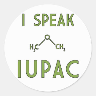 I Speak IUPAC Sticker