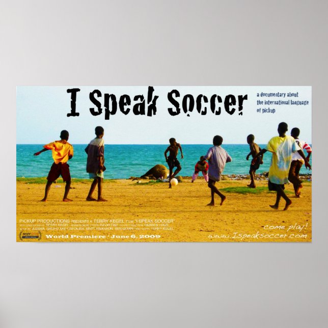 "I Speak Soccer" World Premiere Poster (Vorne)