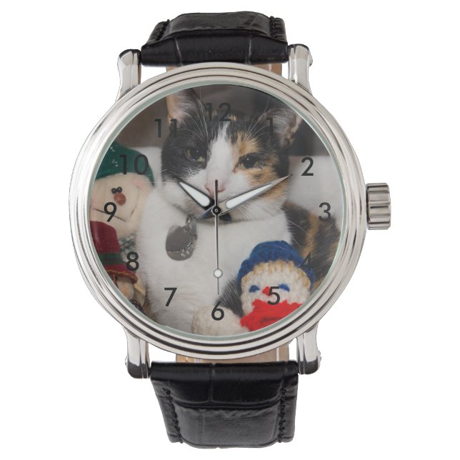 I Spy A Calico Armbanduhr (Vorderseite)