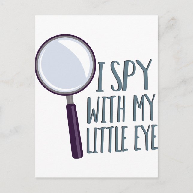 I Spy Postkarte (Vorderseite)