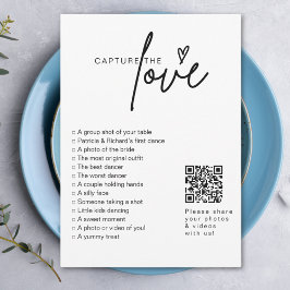 I Spy Wedding Game Capture die Liebe Foto Jagd QR Einladung
