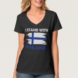 I Stand With Finland Finland Flag Support Finland T-Shirt