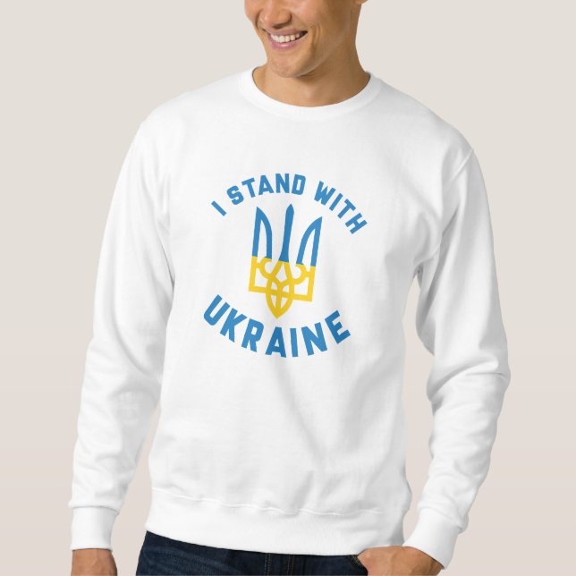 I Stand With Ukraine Sweatshirt (Vorderseite)