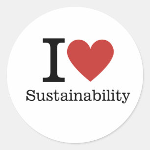 I ❤️ Stickers Durabilité PERSONNALISÉS