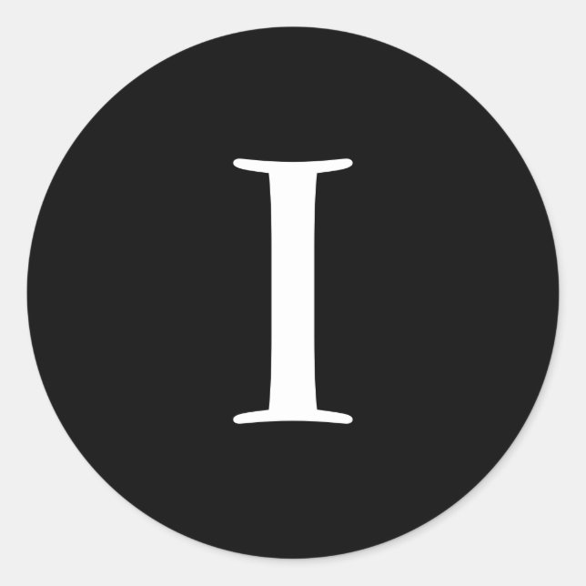 I Stickers Noir Monogramme Mariage (Devant)