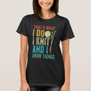 I Strick Yarn Kniiter Crochet Vintag Knitter Mama T-Shirt