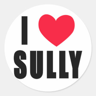 I Sully Liebe i-HERZ Sully Runder Aufkleber