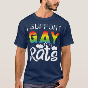 I Support Gay Rats Wedding Pride Celebration LGBT  T-Shirt