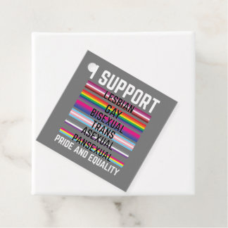 I Support Lesbian Gay Bisexual Trans Asexual Panse Geschenkanhänger