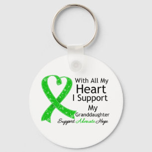 I Support My Granddaughter With All My Heart Schlüsselanhänger