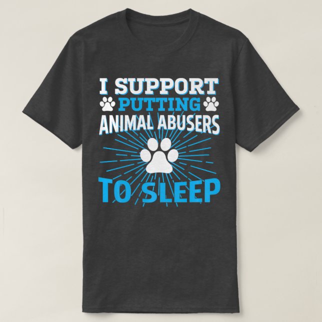 i support putting animal abusers to sleep Pullover (Design vorne)