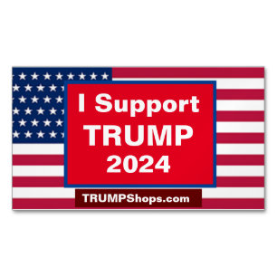 I Support TRUMP 2024 pack de 25 cartes magnétiques