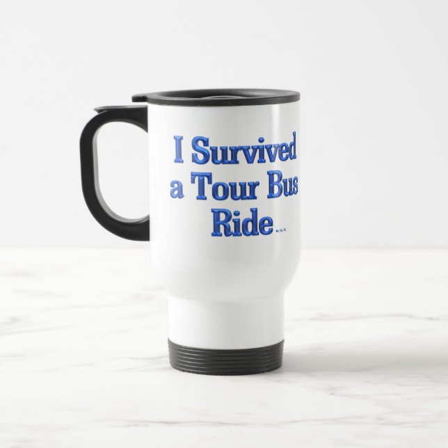 I Survied a Tour Bus Ride Voyage mug (Gauche)
