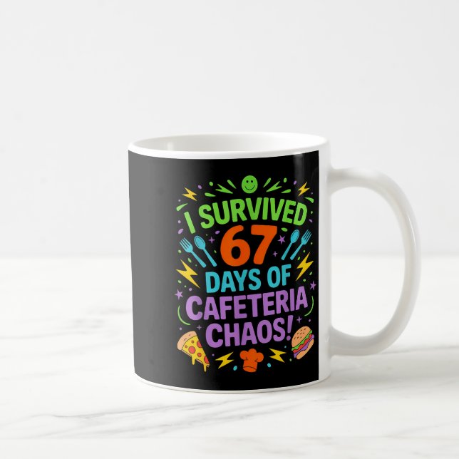 I Survived 67 Days Of Cafeteria Chaos Staff Lunch  Kaffeetasse (Rechts)