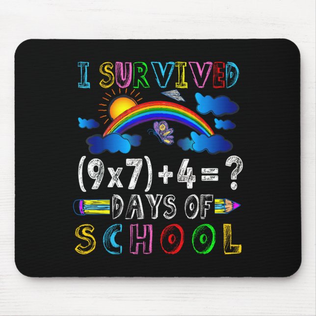 I Survived 67 Days Of School Funny 67 Meme Math Te Mousepad (Vorne)