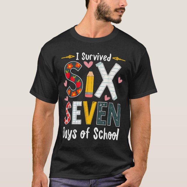 I Survived 67 Days Of School Funny 67 Teachers Stu T-Shirt (Vorderseite)
