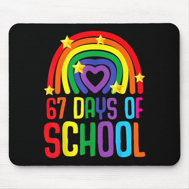 I Survived 67 Days Of School Funny Meme Student Te Mousepad (Vorne)