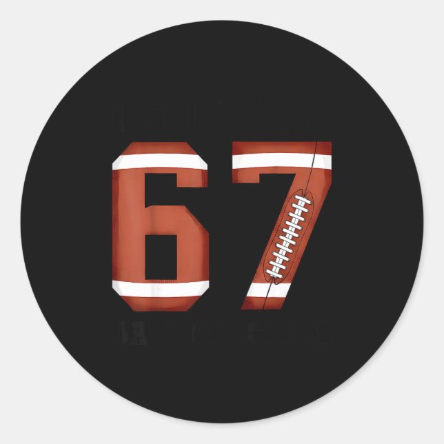 I Survived 67 Days Of School Funny Meme Teacher St Runder Aufkleber (Vorderseite)