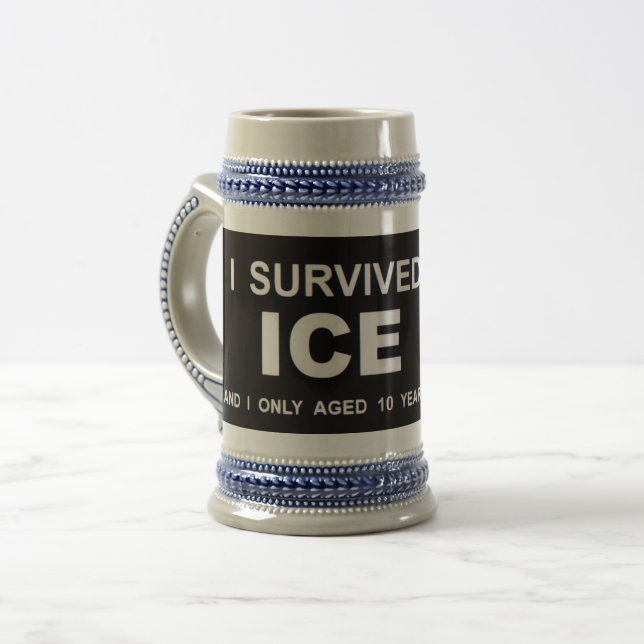 I Survived ICE  Bierglas (Vorderseite Links)