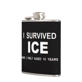 I Survived ICE Flachmann