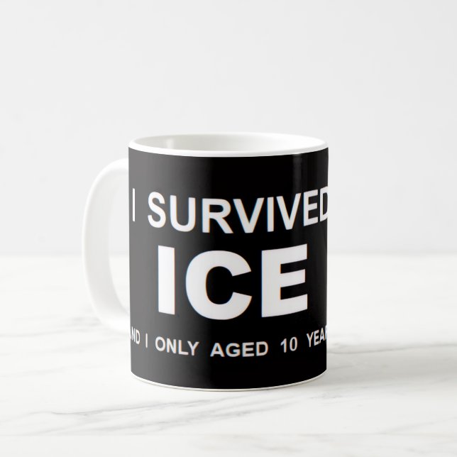 I Survived ICE  Kaffeetasse (Vorderseite Links)