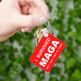 I Survived MAGA Schlüsselanhänger