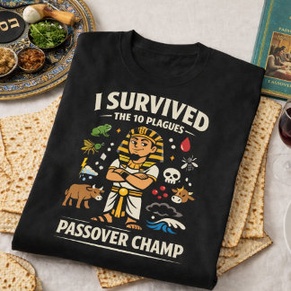 I Survived The 10 Plagues Funny Passover Champ T-Shirt