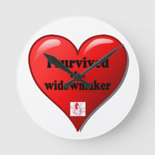 I Survived the Widowmaker Runde Wanduhr