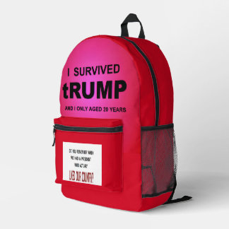I Survived tRUMP Bedruckter Rucksack