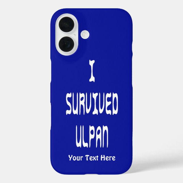 I Survived Ulpan iPhone 16 Hülle (Rückseite)