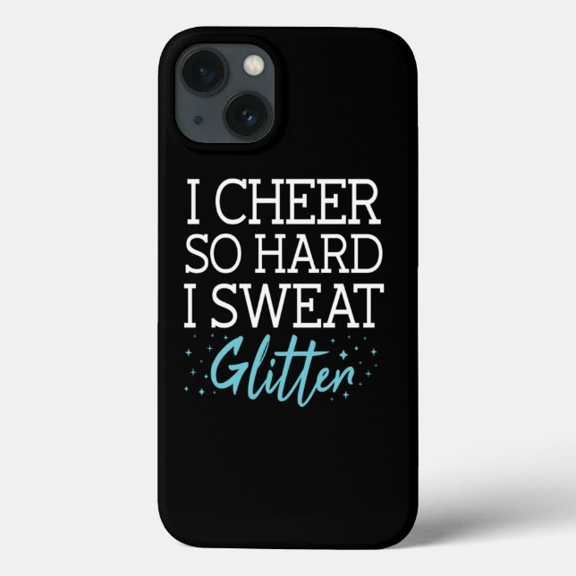 I Sweat Glitzer Cheerleader Cheerleader Case-Mate iPhone Hülle (Rückseite)