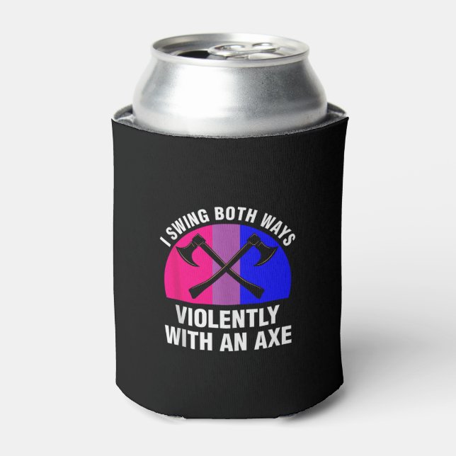 _I Swing beides gewaltsam mit einem x_ bisexuell Dosenkühler (Kanne Vorderseite)
