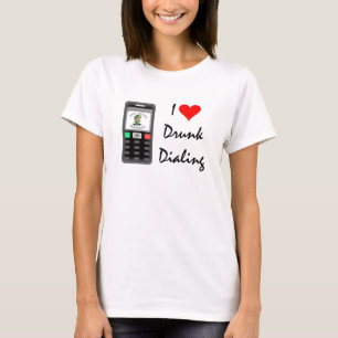 I T der Herz-die betrunkene wählenden Frau T-Shirt