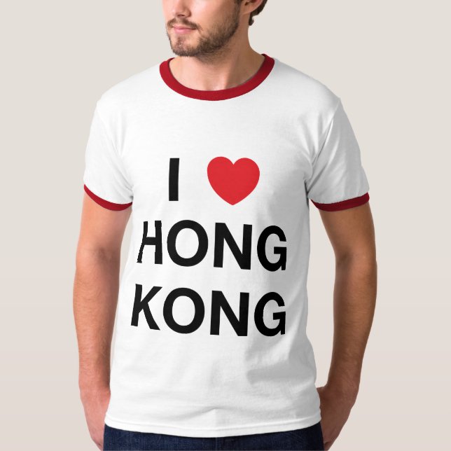 I T-shirt de HONG KONG de COEUR (Devant)