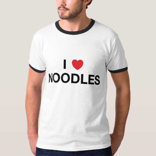 I T-shirt de NOUILLES de COEUR (Devant)
