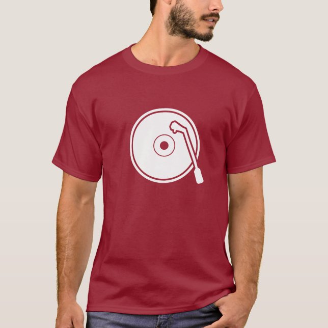 I T-shirt de pictogramme de vinyle de coeur (Devant)