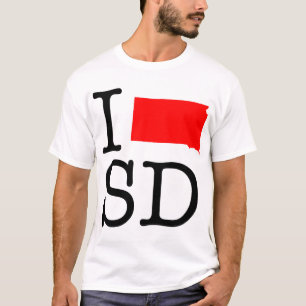 I T - Shirt der Liebe-Sd South Dakota