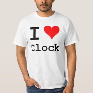 I T-shirt d'horloge de coeur
