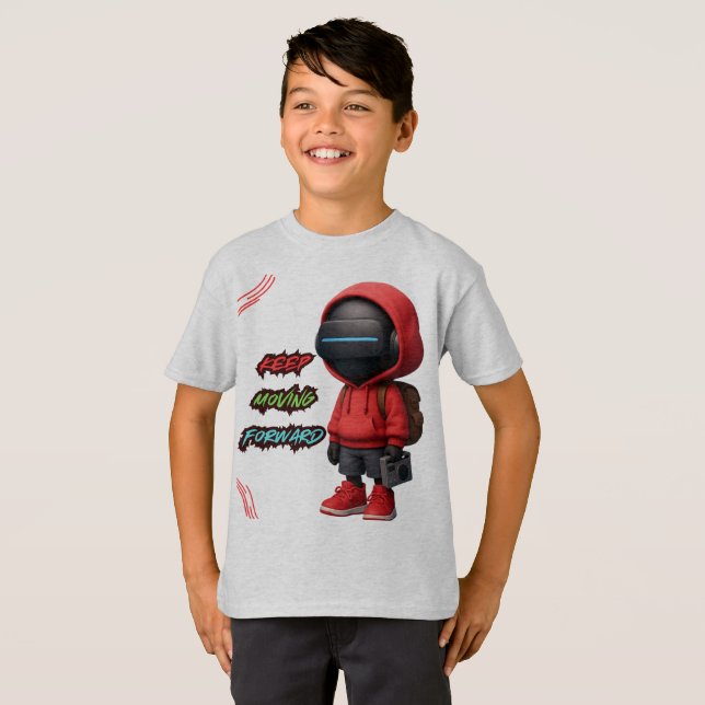 i t-shirt futuriste conception robot (Devant entier)