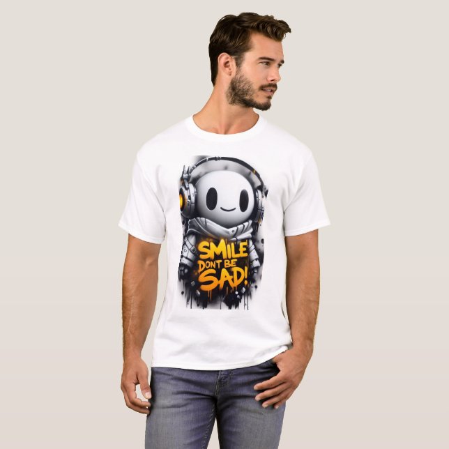 i t-shirt futuriste conception robot (Devant entier)