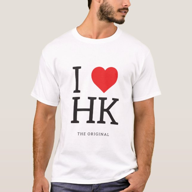 I T-Shirts Herz HK (Hong Kong) (Vorderseite)