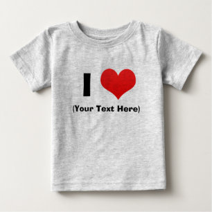 I T-shirts personnalisés par coeur