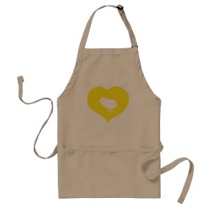 I tablier d'oiseaux de coeur