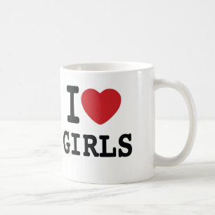 I tasse de café de filles de coeur