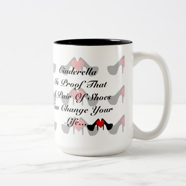 I tasse de citation de chaussure de motif de (Droit)