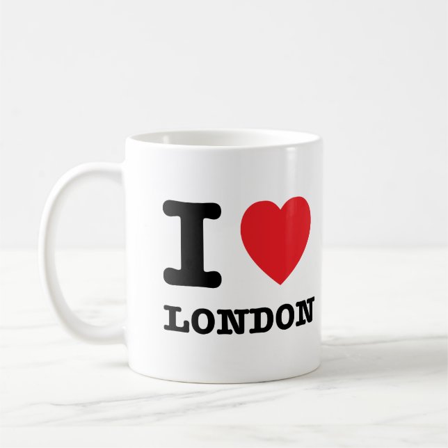 I tasse de Londres de coeur (Gauche)