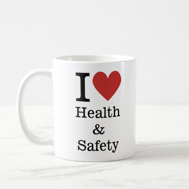 I ❤️ TASSE für Gesundheit und Sicherheit (Links)