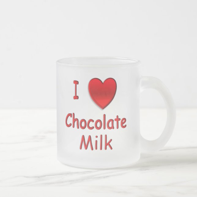 I tasse givrée de lait chocolaté de coeur (Droit)