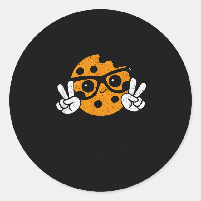 I Teach Smart Cookies Christmas Teacher Teaching X Runder Aufkleber (Vorderseite)